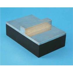 A Gucci 925 standard mounted ebony cigarette box, the double hinged lid with raised central lidde...