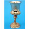 Image 1 : A unique gold cup made from Queen Victoria's Coronation oblation, of trumpet form with naturalist...