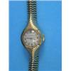 Image 1 : A 1940's lady's 18k gold Jaeger Le Coultre wrist watch with circular dial and integral snake link...