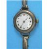 Image 1 : A gentleman's silver Rolex wrist watch with enamelled Roman dial, circa 1915....
