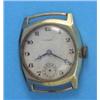 Image 1 : A gentleman's 9ct gold Rolex wrist watch with circular Arabic dial and square case....
