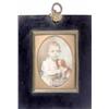 Miss Diana Dietz (Mrs Diana Hill) d.1844. watercolour on ivory miniature, Portrait of a child and...