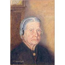 Vernon Spencelayh (b.1891) watercolour, 'Alice In Wonderland', signed, 5.25 x 3/5 ins....