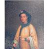 Circle of George Chinnery (1774-1852) oil on canvas, Portrait of a Chinese woman with yellow robe...