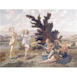 Claude Harrison (1922-) oil on board, 'Autumn Dollies', signed and dated 1967, 12 x 16 ins....