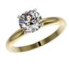 Image 2 : 1.55 CTW Certified H-SI/I Quality Diamond Solitaire Engagement Ring 10K Yellow Gold - REF-400W2F - 3