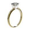Image 4 : 1.06 CTW Certified H-SI/I Quality Diamond Solitaire Engagement Ring 10K Yellow Gold - REF-216T4M - 3