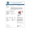 Image 2 : 0.50 CTW Pink Tourmaline & Diamond Ring 10K White Gold - REF-18W4F - 10079