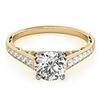 Image 1 : 0.85 CTW Certified VS/SI Diamond Solitaire Ring 18K Yellow Gold - REF-110X8T - 27512