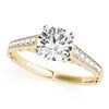 Image 2 : 0.85 CTW Certified VS/SI Diamond Solitaire Ring 18K Yellow Gold - REF-110X8T - 27512
