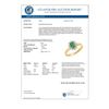 Image 2 : 0.51 CTW Emerald & Diamond Ring 10K Yellow Gold - REF-18W2F - 12615