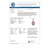 Image 2 : 2.05 CTW Amethyst & Diamond Pendant 14K White Gold - REF-14H4A - 14138