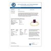 Image 2 : 1.14 CTW Amethyst & Diamond Ring 10K Yellow Gold - REF-15M5H - 13351