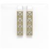 Image 1 : 6.08 CTW Princess Diamond Designer Earrings 18K Yellow Gold - REF-1132T4M - 42730