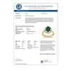Image 3 : 2.02 CTW Emerald & Diamond Ring 14K Yellow Gold - REF-69A3X - 13258