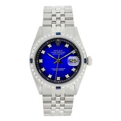 Rolex Ladies Stainless Steel, Diam Dial & Diam/Sapphire Bezel, Sapphire Crystal - REF-431W4H