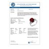 Image 3 : 6.20 CTW Garnet & Diamond Ring 10K White Gold - REF-40A2X - 11314