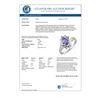 Image 2 : 1.0 CTW Tanzanite & Diamond Ring 18K White Gold - REF-47X3T - 10149