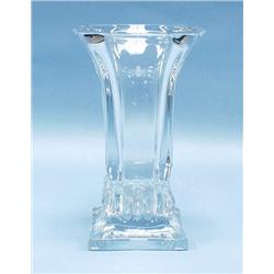 ART DECO - A geometrical form art glass vase...