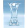Image 1 : ART DECO - A geometrical form art glass vase...