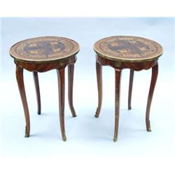 A pair of antique French Louis XVI style marq...