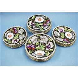 COPELAND, ENGLAND - A 24 piece antique porcel...