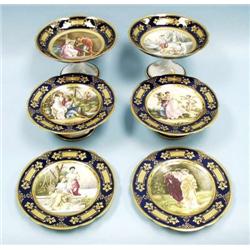 OLD VIENNA - An antique Austrian 18 piece por...