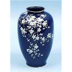 An antique Japanese cloisonne decorated silve...