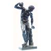 Image 1 : A dark patinated 19th century French bronze f...