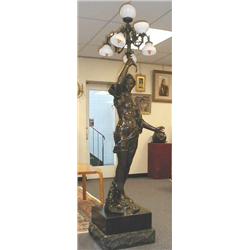 A fine antique French brown patinated bronze...