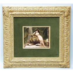 A fine orientalistic antique German K.P.M. po...