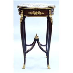 An antique French Louis XV style parquetry in...