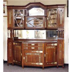 VIENNA SECESSION - A large antique Austrian m...