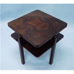 ART DECO - A rectangular design French burl w...