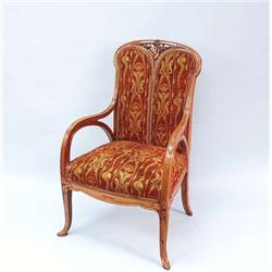 ART NOUVEAU - J. LACROIX. A well carved pair...