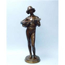 PAUL DUBOIS (1829-1905) French school. "Chant...