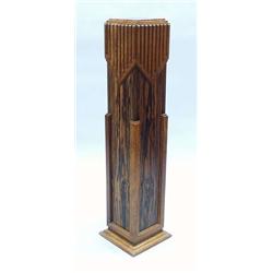 ART DECO - An unusual French mahogany mounted...