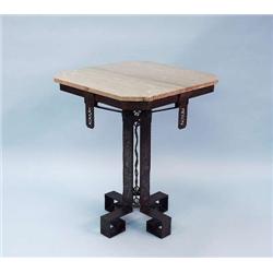 ART DECO - An unusual hammered and wrought st...