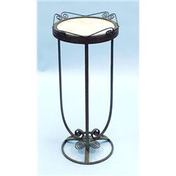 ART DECO - A French wrought iron framed occas...