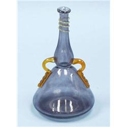 SCHNEIDER, FRANCE. An amethyst art glass vase...