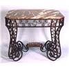 Image 1 : An important French wrought iron salon table....