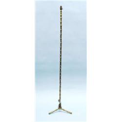 An unusual French gilt bronze floor lamp. Ste...