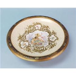 A fine antique French Sevres porcelain centre...