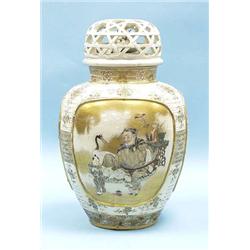 A fine antique Japanese Satsuma covered vase....