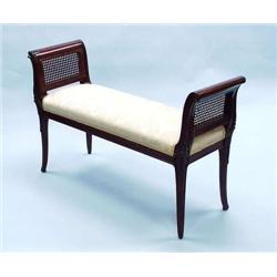 A well carved Chinese redwood framed window s...