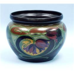 ART DECO - GOUDA. A globular form faience jar...
