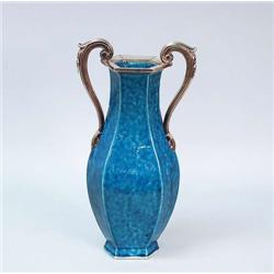 An important 18th century Chinese faience vas...