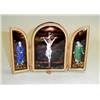 Image 1 : A fine antique French Limoges enamel triptych...