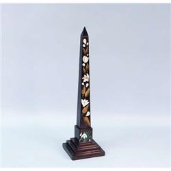 An antique French cabinet size black marble o...