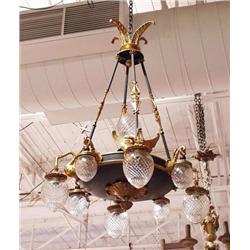 An unusual antique French Empire style bronze...